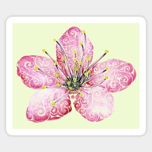 Swirly Cherry Blossom Sticker